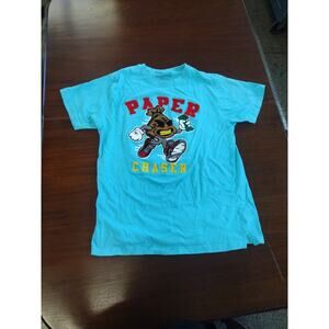 Evolution In Design Paper Chaser Embroidered T-shirt XL